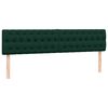vidaXL Cama com molas colch&atilde;o 200x210 cm veludo verde-escuro
