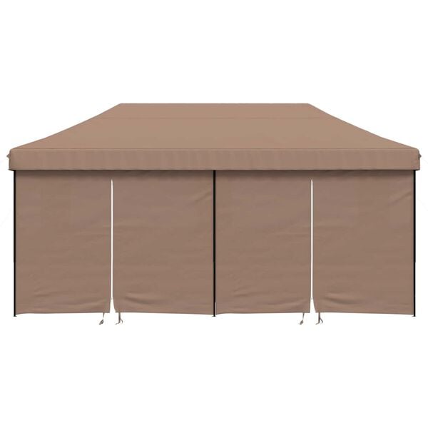 vidaXL Tenda de Festa Castanho 292 x 580 x 315 cm Tecido Oxford