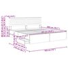 vidaXL Estrutura da Cama com gaveta Carvalho Sonoma 180 x 200 cm