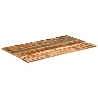 vidaXL Tampo de mesa 100x60x(1,5-1,6) cm madeira recuperada maciça