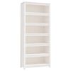 vidaXL Estante 80x35x183 cm madeira de pinho maci&ccedil;a branco