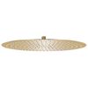 vidaXL Cabe&ccedil;a de chuveiro redonda 50 cm a&ccedil;o inoxid&aacute;vel dourado