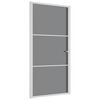 vidaXL Porta de interior 102,5x201,5 cm vidro ESG e alum&iacute;nio branco