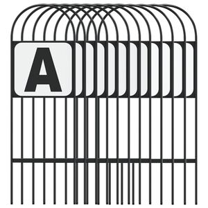 vidaXL Marcadores de adestramento 12 pcs a&ccedil;o