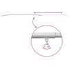 vidaXL Suporte de lona para reboques Manual 3 pcs Prateado 130-210 cm