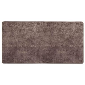 vidaXL Passadeira MARSA Cinzento 100 x 200 cm Poli&eacute;ster e PVC