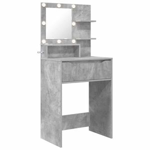 vidaXL Mesas de Maquiagem para Quarto Cinzento 80 x 39,6 x 135 cm