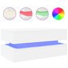 vidaXL Mesa de centro com luzes LED 90x50x40 cm branco