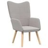 vidaXL poltrona Cinzento-claro 62 x 67 x 95,5 cm Tecido Sherpa