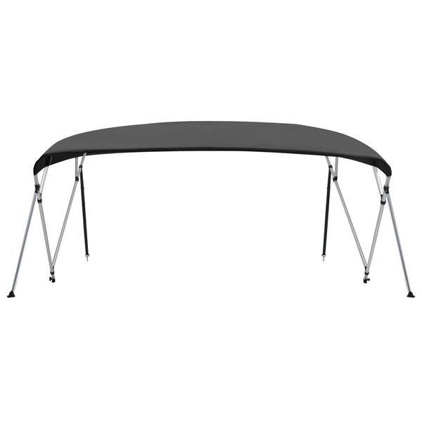 vidaXL Toldo em 4 arcos Bimini 243x(230-244)x137 cm antracite