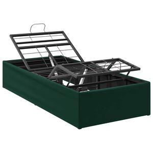 vidaXL Estrutura de Cama El&eacute;trica Ajust&aacute;vel Verde Floresta