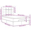 vidaXL Estrutura de cama otomana com colch&atilde;o 120x190cm castanho escuro