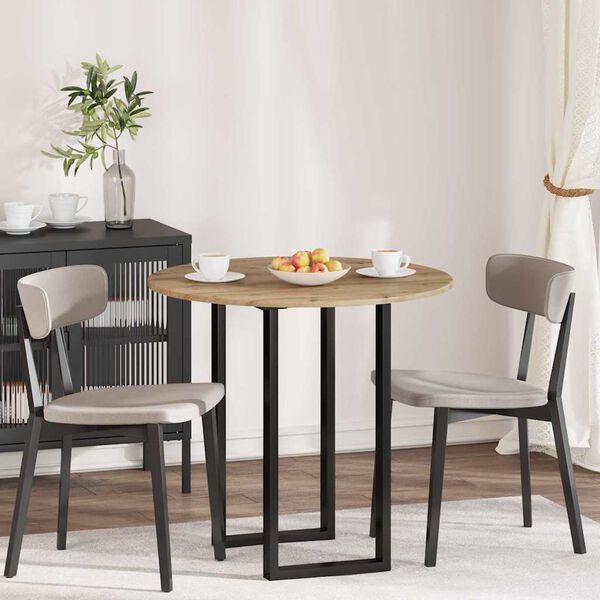 vidaXL Tampo de Mesa carvalho artisiano 80 x 80 x 1,5 cm