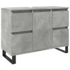 vidaXL Arm&aacute;rio lavat&oacute;rio WC 80x33x60cm derivados madeira cinza cimento