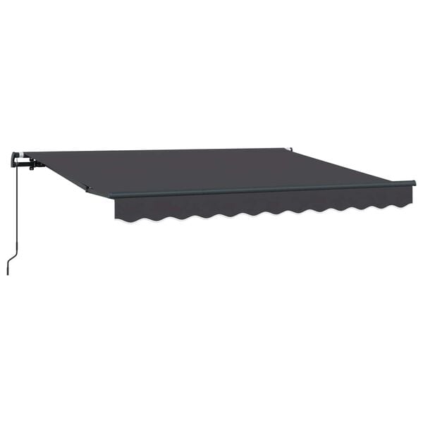 vidaXL Toldo Retr&aacute;til Manual Antracite 250 x 200 cm tecido