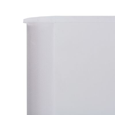 vidaXL Para-vento com 3 painéis 400x80 cm tecido branco areia
