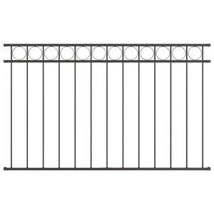 vidaXL Elemento de Cerca ASSEN Cinzeto 170 x 80 cm A&ccedil;o