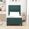 vidaXL Cama Box com cabeceira Verde Escuro 90 x 190 cm Veludo