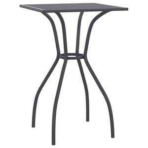 vidaXL Mesa de jardim 50x50x72 cm malha de a&ccedil;o antracite