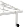 vidaXL Estrutura de cama sem colch&atilde;o Dobr&aacute;vel 107x203 cm a&ccedil;o branco