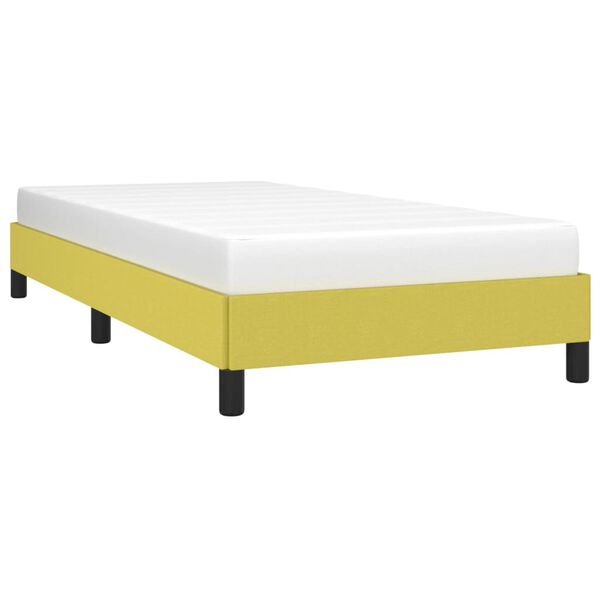 vidaXL Estrutura de cama 90x200 cm tecido verde