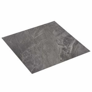 vidaXL Pranchas de Piso Preto e Branco 5,11 m&sup2; 55 unid. PVC