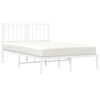 vidaXL Estrutura de cama com cabeceira 120x200 cm metal branco