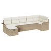 vidaXL Conjunto de Sof&aacute; de Jardim 7 unid. Rattan Sint&eacute;tico