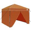 vidaXL Tenda de Toldo Manual Laranja 243 x 243 x 251 cm tecido