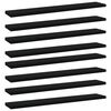 vidaXL Prateleiras para estante 8 pcs 60x10x1,5cm contraplacado preto
