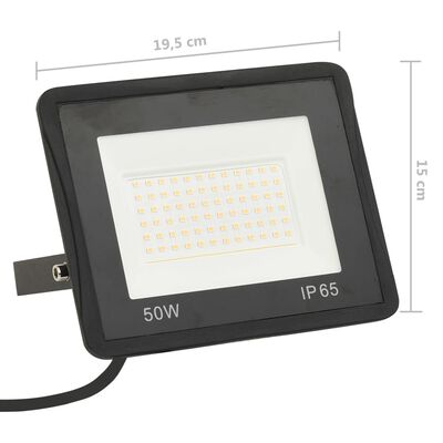 vidaXL Projetor c/ iluminação LED 50 W branco frio