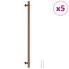 vidaXL Puxadores para m&oacute;veis 5 pcs 320 mm a&ccedil;o inoxid&aacute;vel bronze