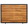 vidaXL Arm&aacute;rio com porta Preto 70 x 50 x 87 cm Poli&eacute;ster e Rattan Roly