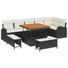 vidaXL Conjunto de Sof&aacute; de Jardim 9 unid. 8-N&uacute;mero de lugares