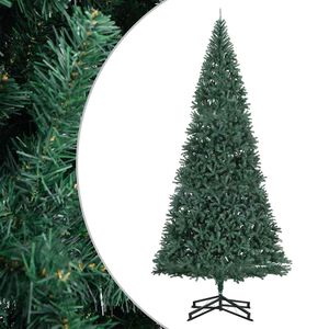 vidaXL &Aacute;rvore de Natal artificial com suporte 500 cm PVC verde