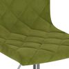 vidaXL Cadeira de jantar girat&oacute;ria veludo verde-claro