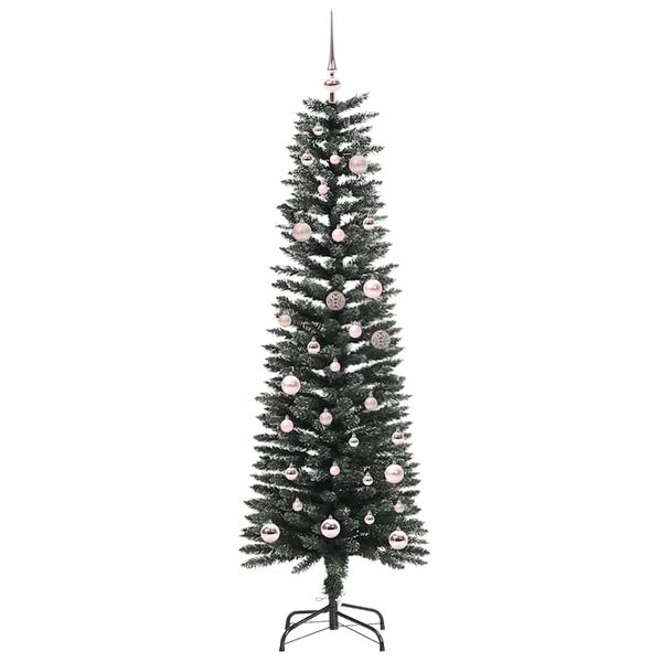 vidaXL Árvore de Natal Artificial com 150 LEDs Verde 43 x 43 x 150 cm