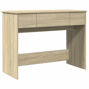 vidaXL Toucador com espelho 100x45x76 cm cor carvalho sonoma
