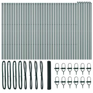 vidaXL Poste de Cerca Verde