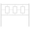 vidaXL Cabeceira de cama 107 cm metal branco