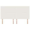 vidaXL Cabeceira com cabeceira Creme 180 cm Couro Sint&eacute;tico