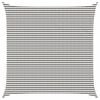 vidaXL Vela de Sombra Cinza Claro e Branco 6 x 6 m HDPE