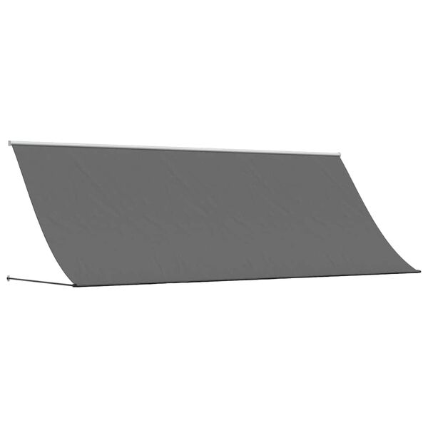 vidaXL Toldo retr&aacute;til 350x150 cm tecido e a&ccedil;o antracite