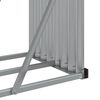 vidaXL Suporte de lenha 234x45x100 cm a&ccedil;o galvanizado castanho