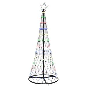 vidaXL &Aacute;rvore de Natal LED Multicolor 180 cm Metal