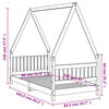 vidaXL Estrutura de cama infantil 80x160 cm pinho maciço branco