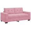vidaXL Sof&aacute; de dois lugares rosa, 180x77x82 cm, em veludo