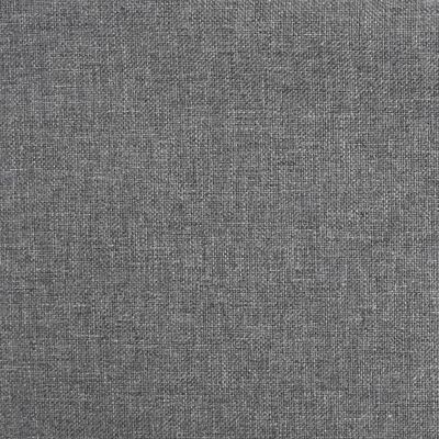 vidaXL Cadeira de jantar giratória tecido cinzento-claro