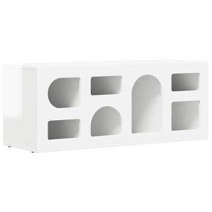 vidaXL Gabinete para TV Branco Brilhante 100 x 35 x 40 cm