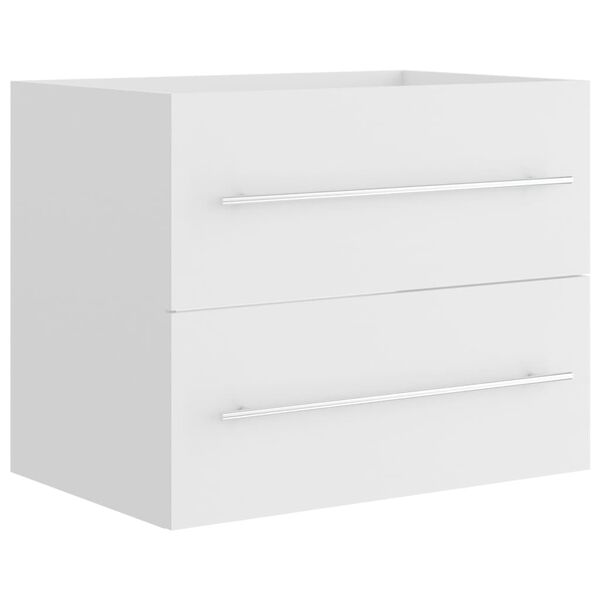 vidaXL Arm&aacute;rio lavat&oacute;rio 60x38,5x48 cm derivados de madeira branco